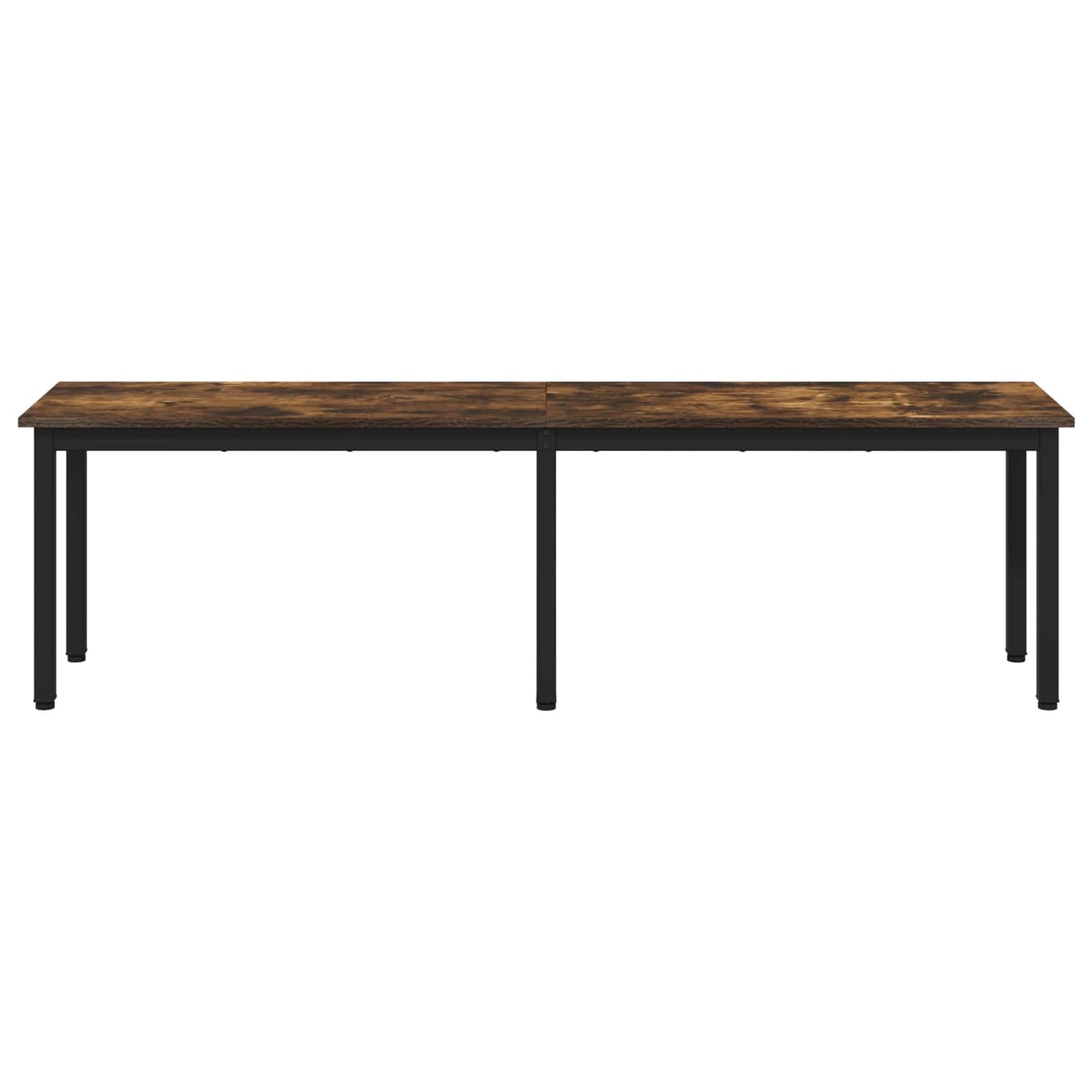 vidaXL παγκάκι Καπνιστό Δρύς 160 x 35 x 45 cm Επεξεργασμένο Ξύλο