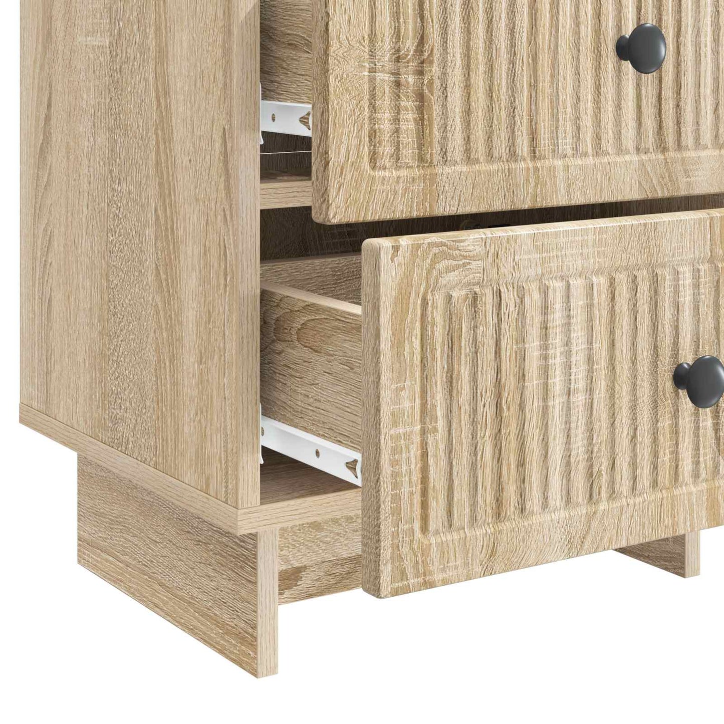 vidaXL Κομοδίνο 2 τμχ. Sonoma Δρυς 43 x 34,5 x 47,5 εκ