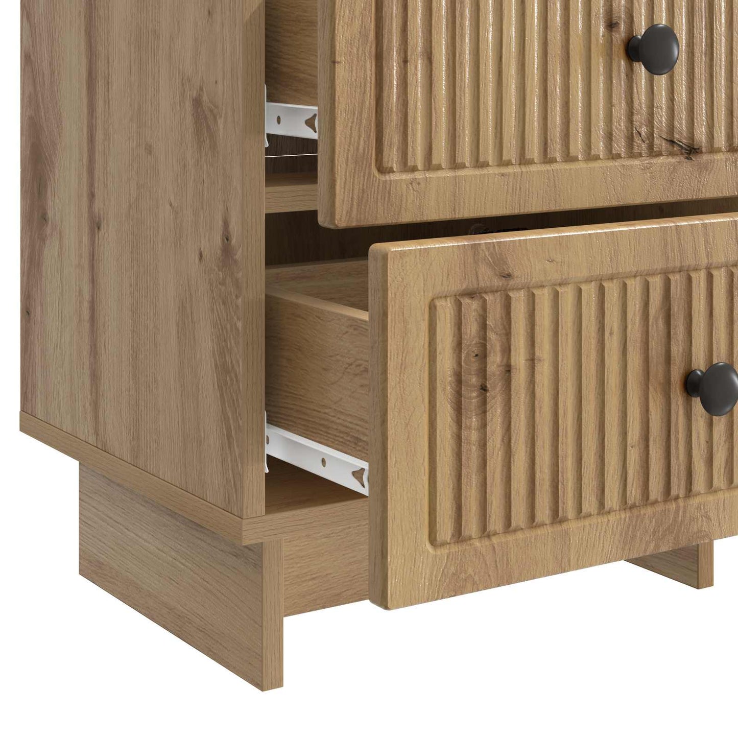 vidaXL Κομοδίνο 2 τμχ. Artisan Δρυς 43 x 34,5 x 47,5 εκ