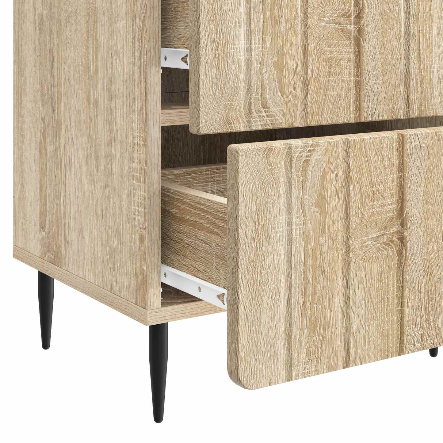 vidaXL Κομοδίνο 2 τμχ. Sonoma Δρυς 43 x 34,5 x 49,5 εκ
