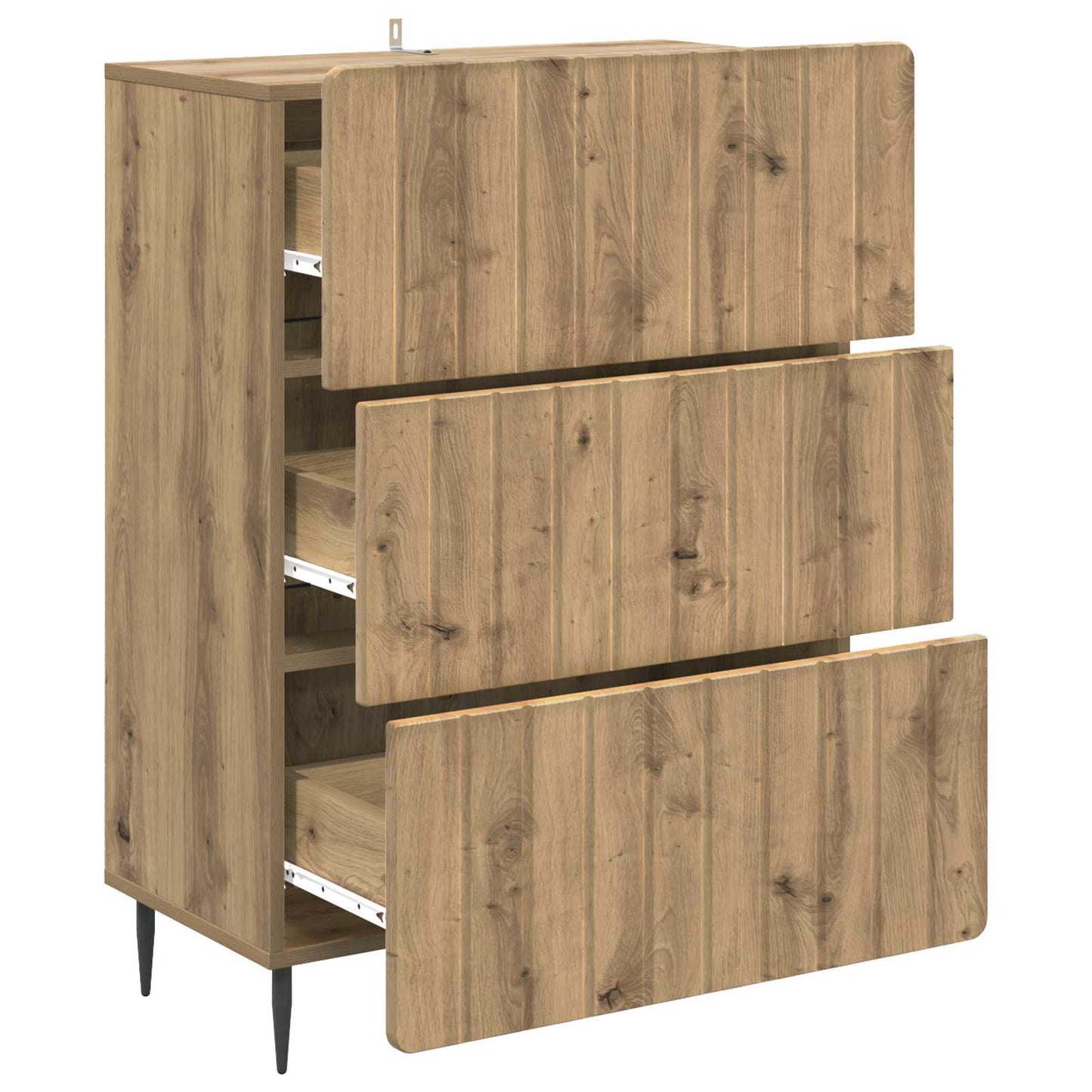 vidaXL Ντουλάπι με Συρτάρια 66 x 34,5 x 92 εκ. Επεξεργασμένο Ξύλο