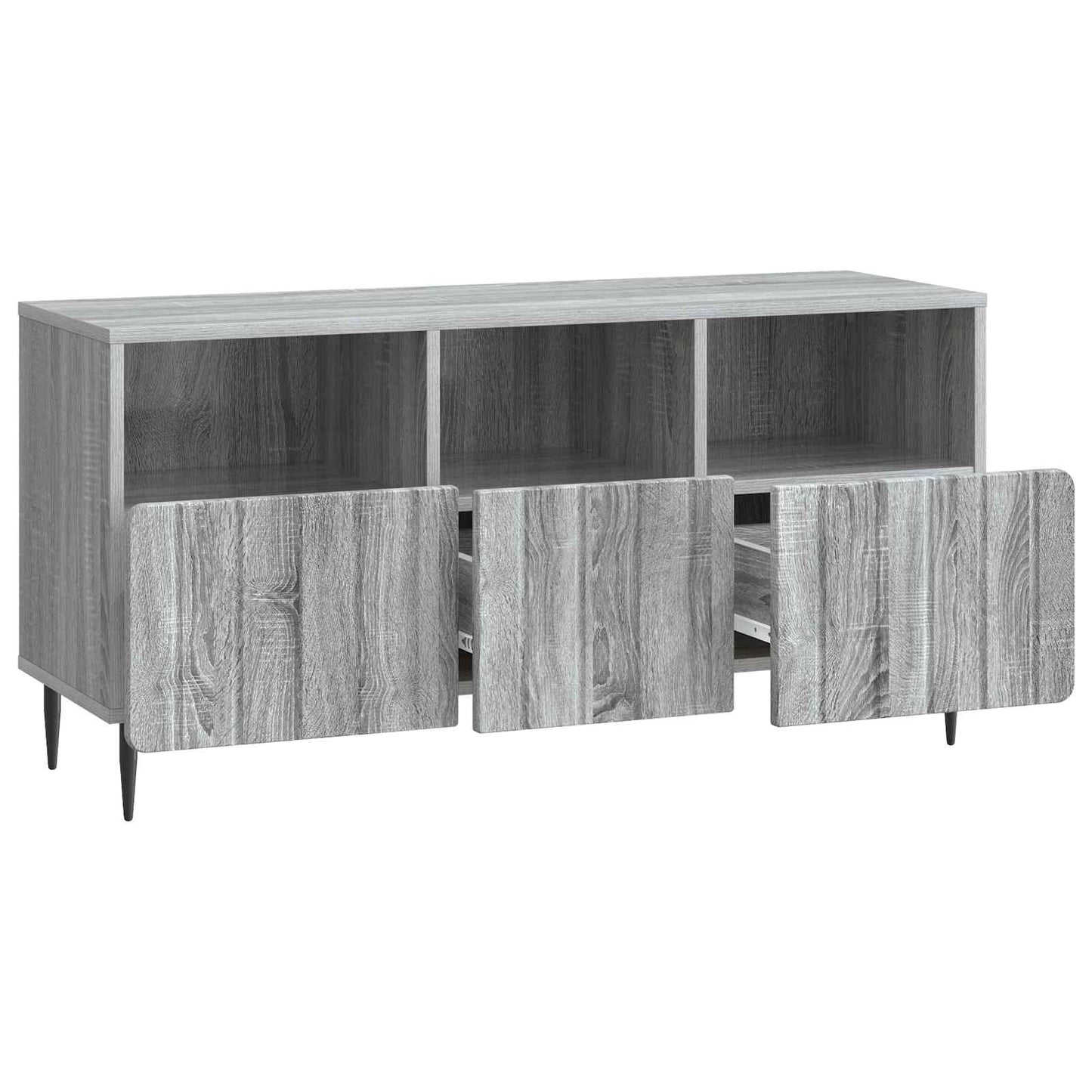 vidaXL Ντουλάπι TV Γκρι Sonoma 102 x 34,5 x 50 εκ. Επεξεργασμένο Ξύλο