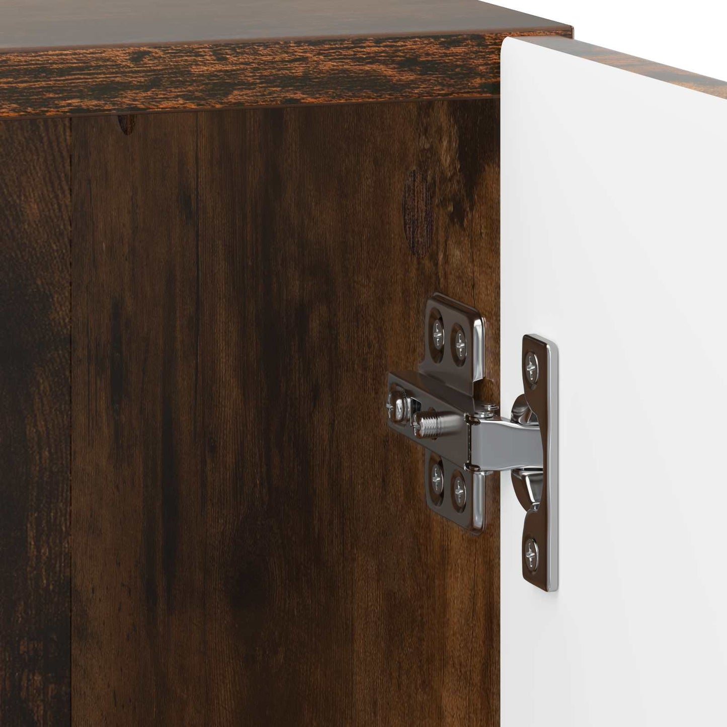 vidaXL Κομοδίνο 2 τμχ. Καπνισμένο Ξύλο Δρυός 43 x 34,5 x 50 εκ