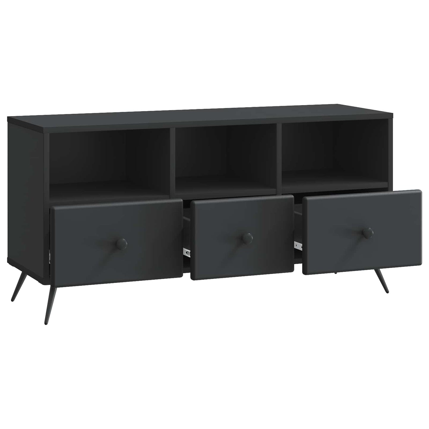 vidaXL Ντουλάπι TV Μαύρο 102 x 34,5 x 50 εκ. Επεξεργασμένο Ξύλο