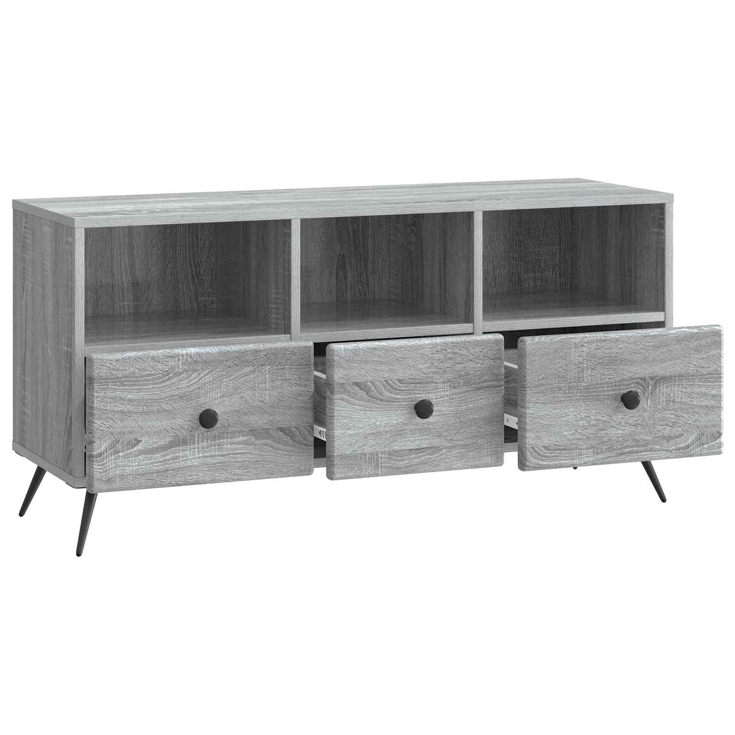 vidaXL Ντουλάπι TV Γκρι Sonoma 102 x 34,5 x 50 εκ. Επεξεργασμένο Ξύλο