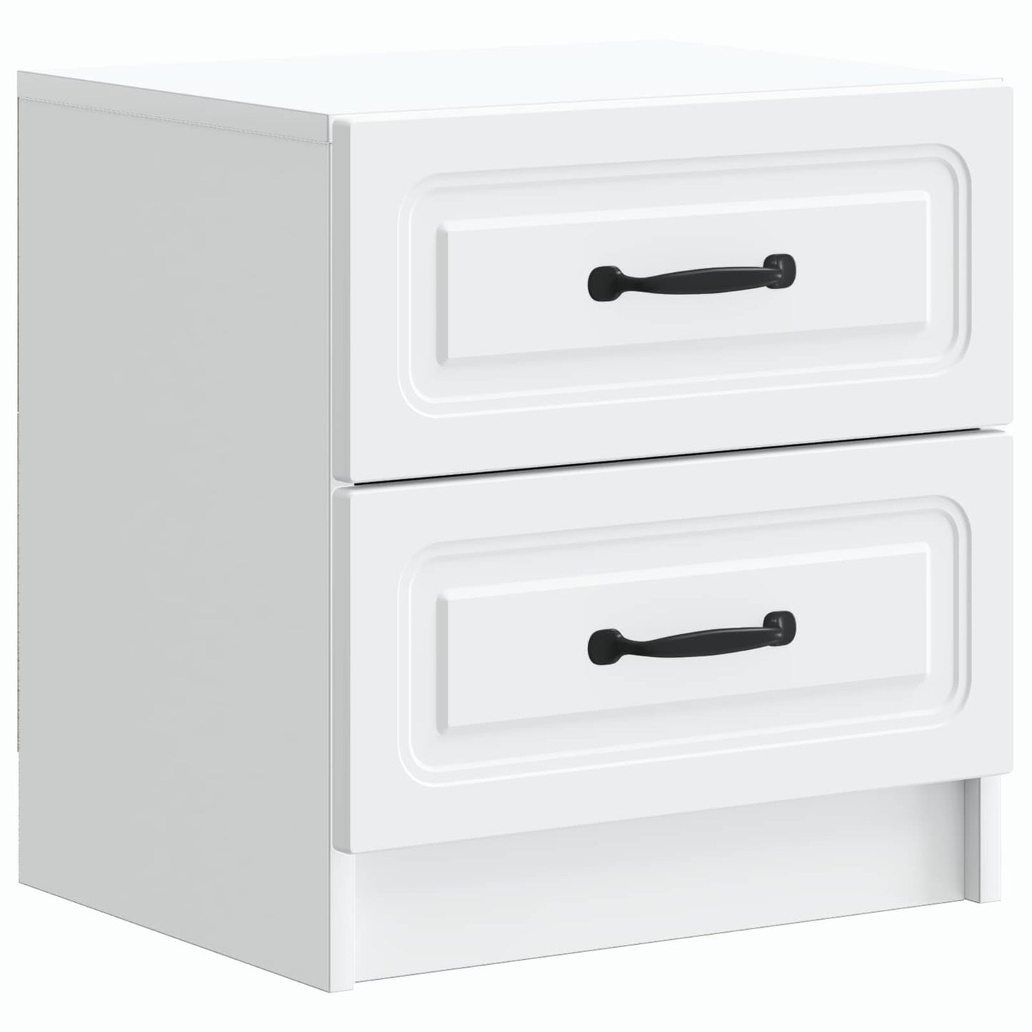 vidaXL Κομοδίνο 2 τεμ. Λευκό 43 x 34,5 x 44,5 εκ Επεξεργασμένο Ξύλο