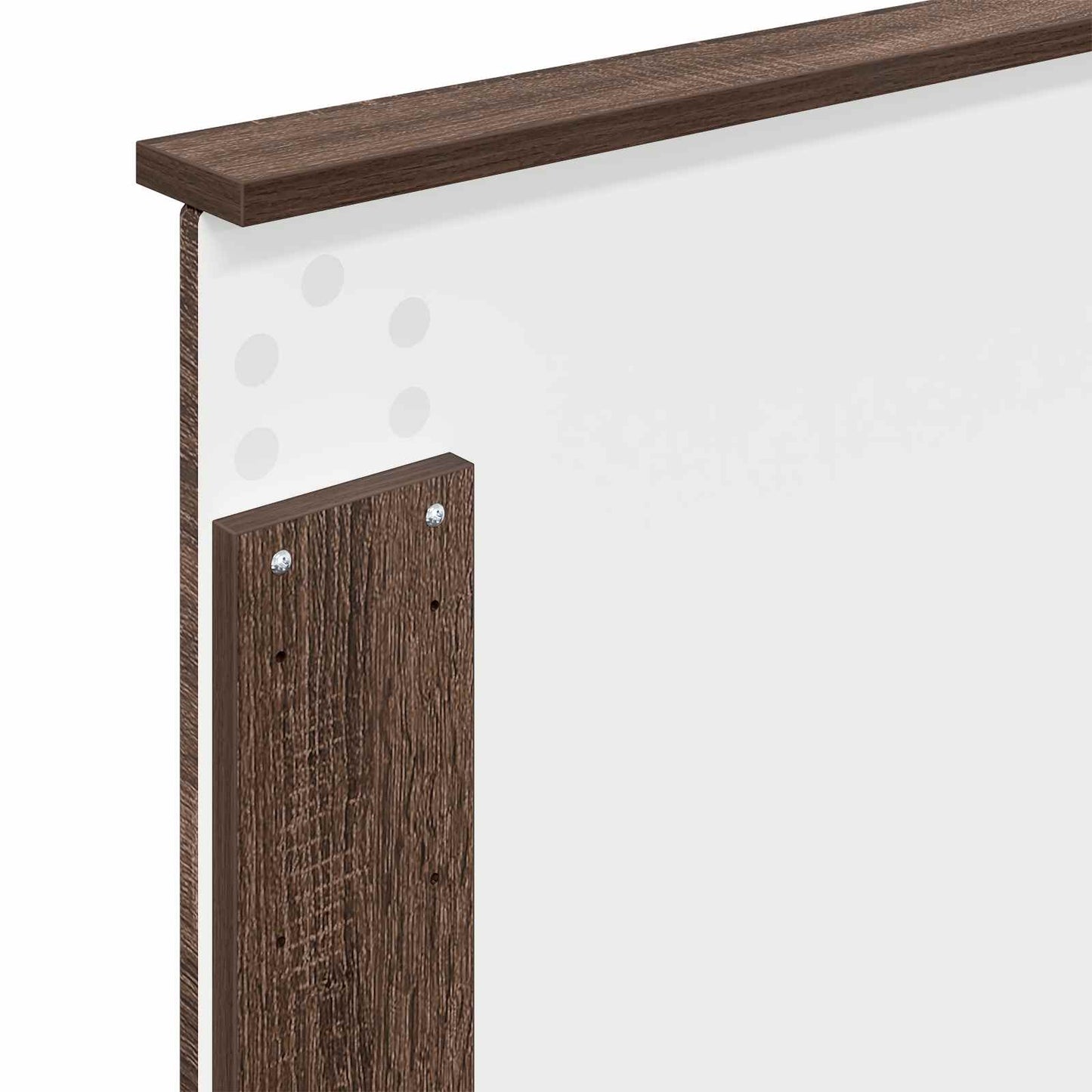 vidaXL Σκελετός Κρεβατιού Καφέ δρυς 100 x 200 cm Στερεά ξυλεία πεύκου