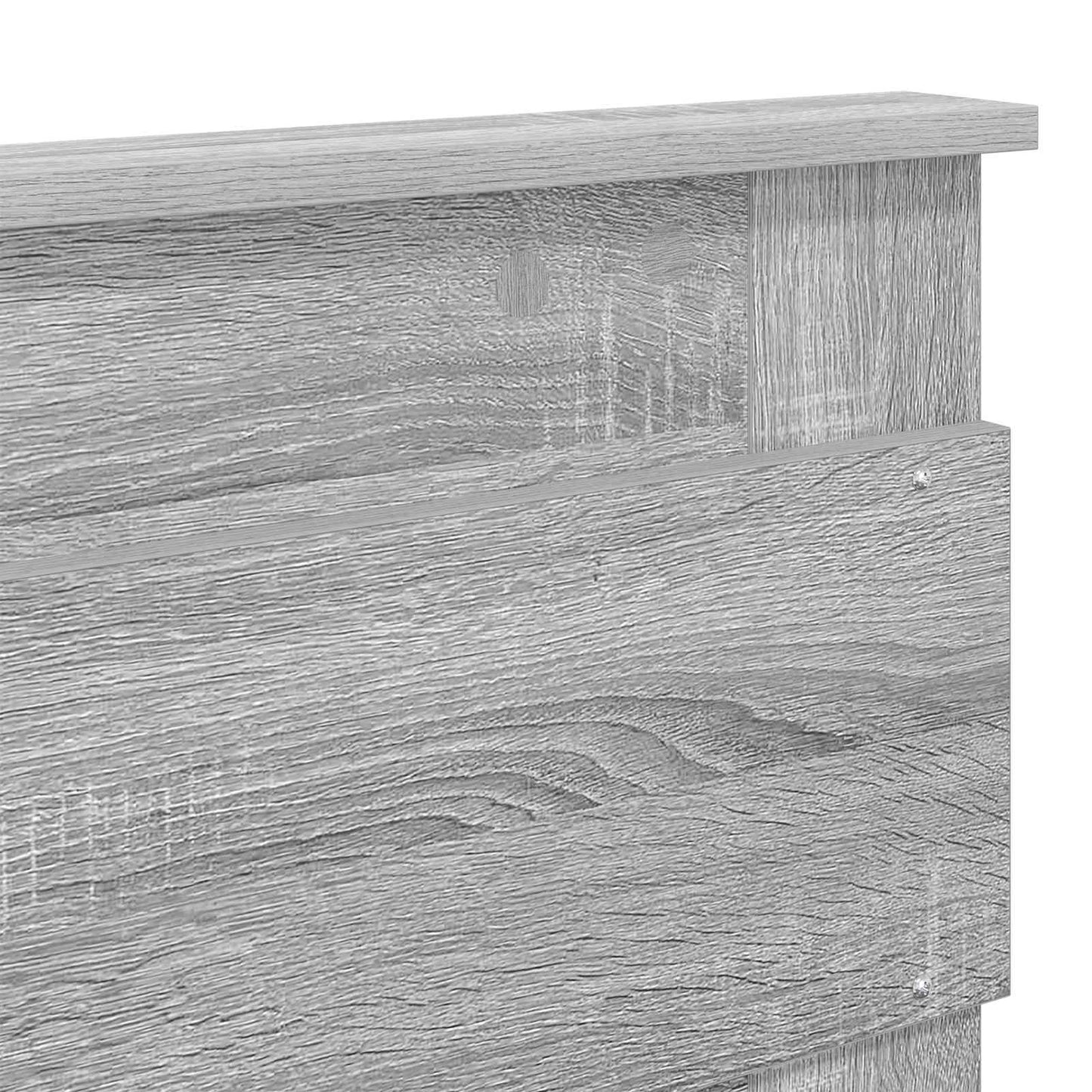 vidaXL Σκελετός Κρεβατιού Γκρι Sonoma 120 x 190 cm Επεξεργασμένο Ξύλο