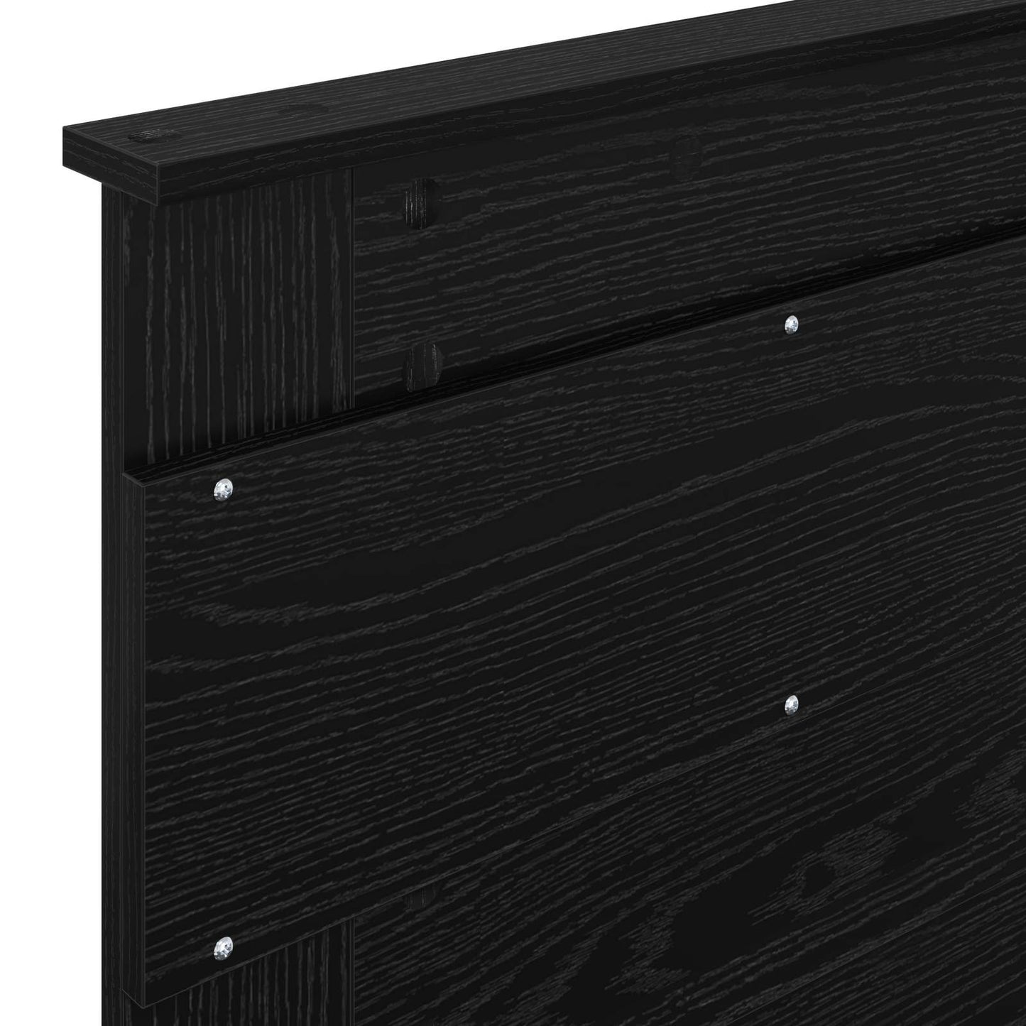 vidaXL Σκελετός Κρεβατιού Μαύρη Δρυς 75 x 190 cm Επεξεργασμένο Ξύλο