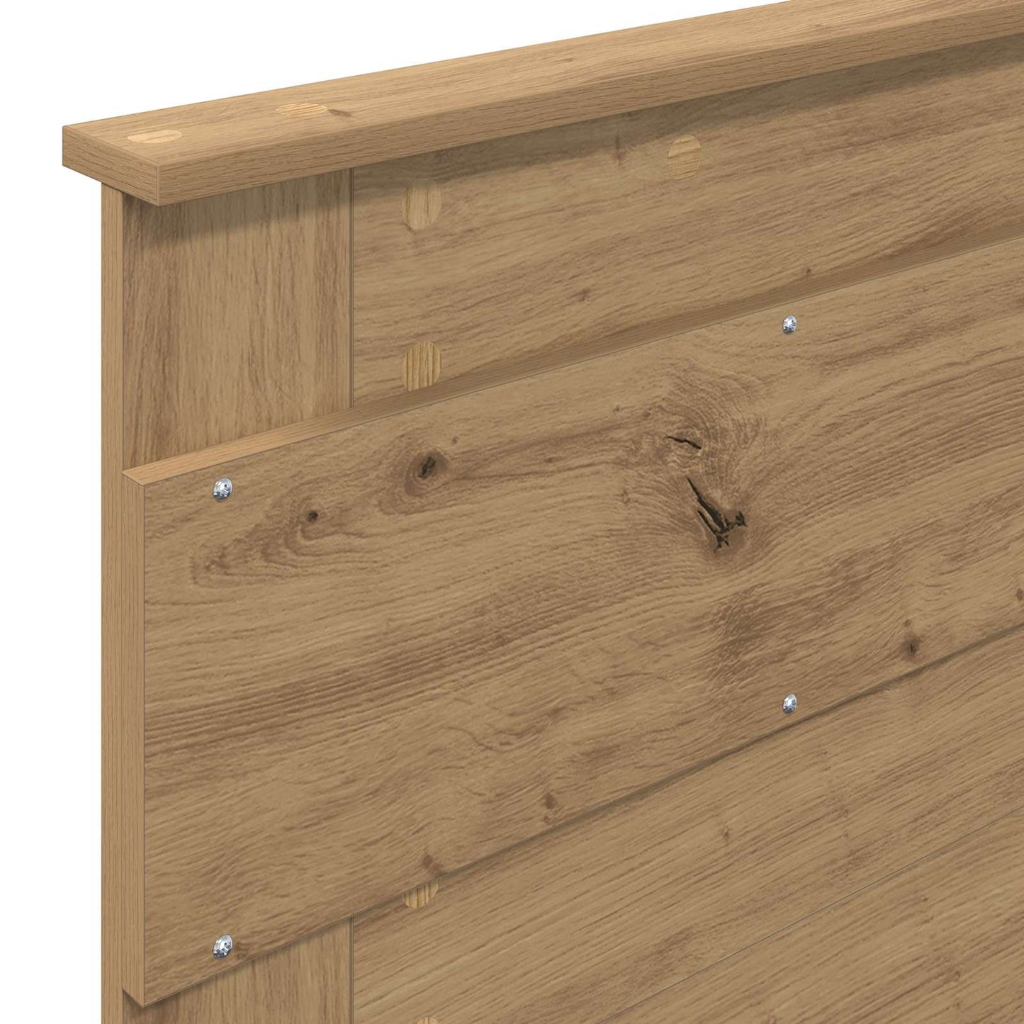 vidaXL Σκελετός Κρεβατιού Artisan Oak 100 x 200 cm Επεξεργασμένο Ξύλο