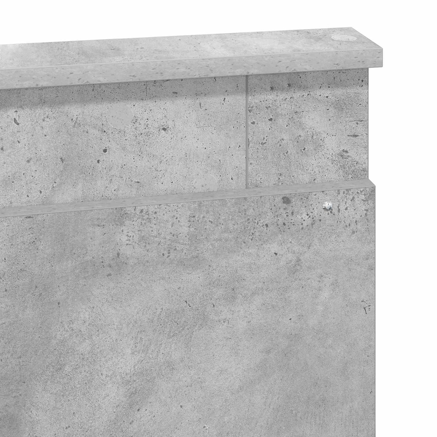 vidaXL Σκελετός Κρεβατιού Γκρι Σκυροδέματος 120 x 190 cm