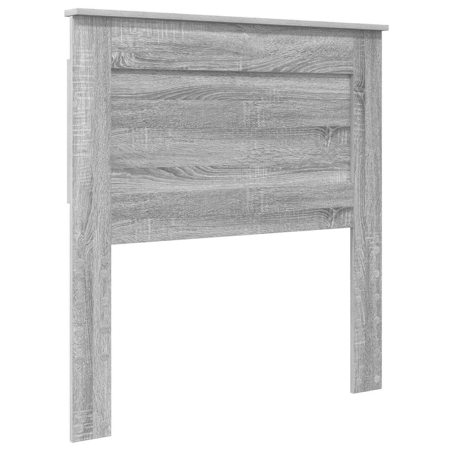 vidaXL Σκελετός Κρεβατιού Γκρίζο Σονομα 75 x 190 cm Μηχανήματος Ξύλο