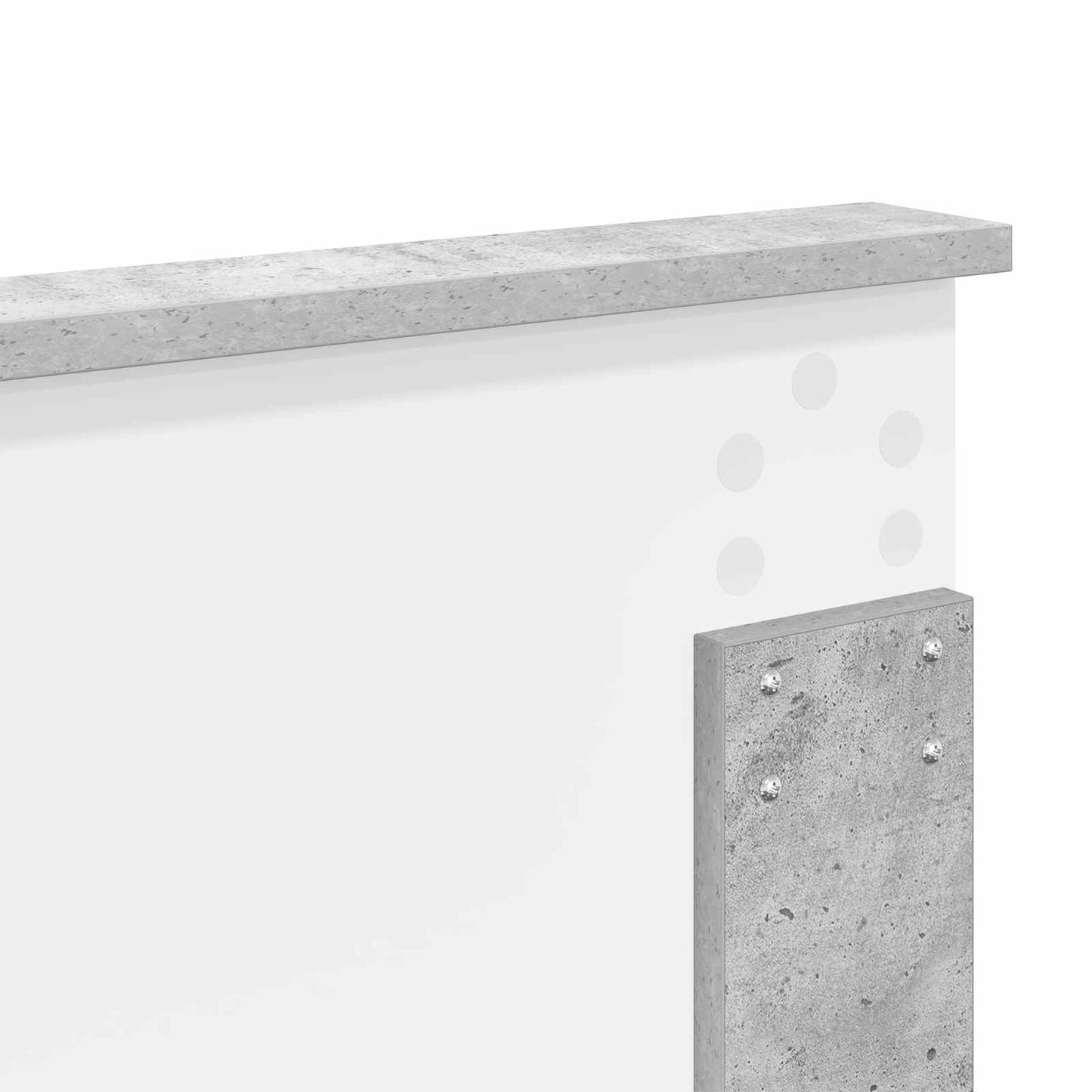 vidaXL Σκελετός Κρεβατιού Σκυρόδεμα 180 x 200 cm Στερεά ξυλεία πεύκου