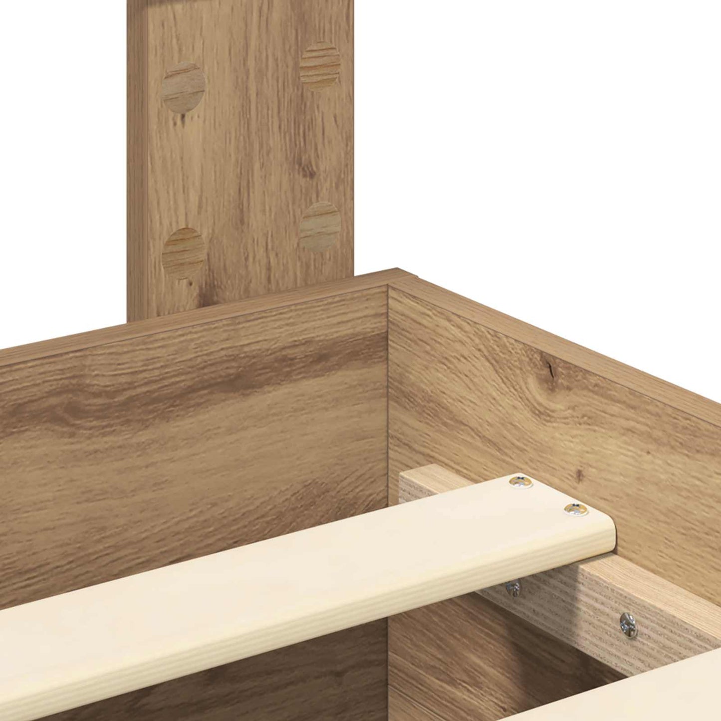 vidaXL Σκελετός Κρεβατιού Artisan Oak 180 x 200 cm Επεξεργασμένο ξύλο