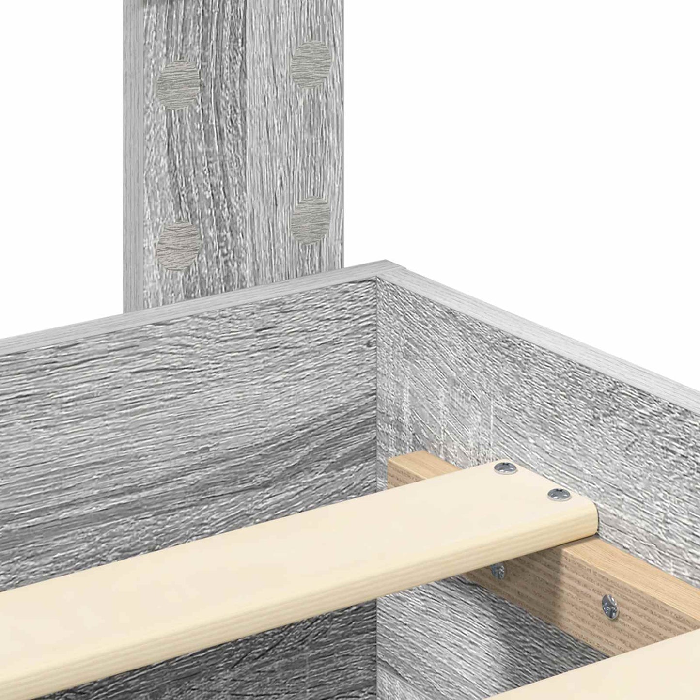 vidaXL Σκελετός Κρεβατιού με κεφαλάρι Γκρίζο Σονομα 160 x 200 cm