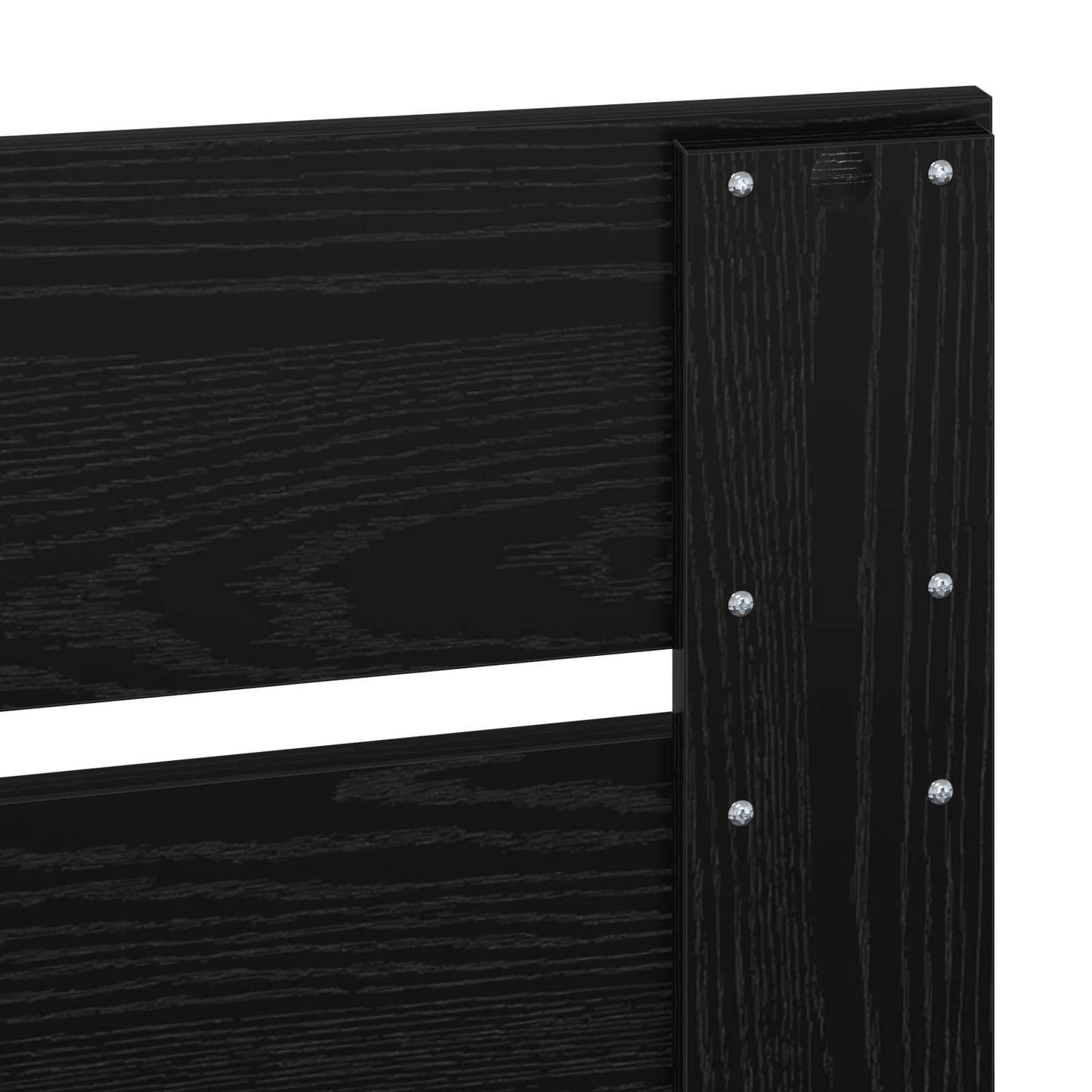 vidaXL Σκελετός Κρεβατιού Μαύρο 135 x 190 cm Στερεά ξυλεία πεύκου