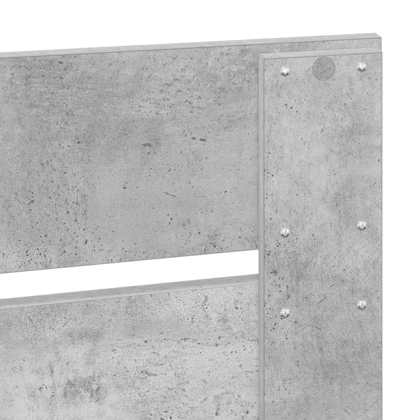 vidaXL Σκελετός Κρεβατιού Σκυρόδεμα 90 x 200 cm Στερεά ξυλεία πεύκου