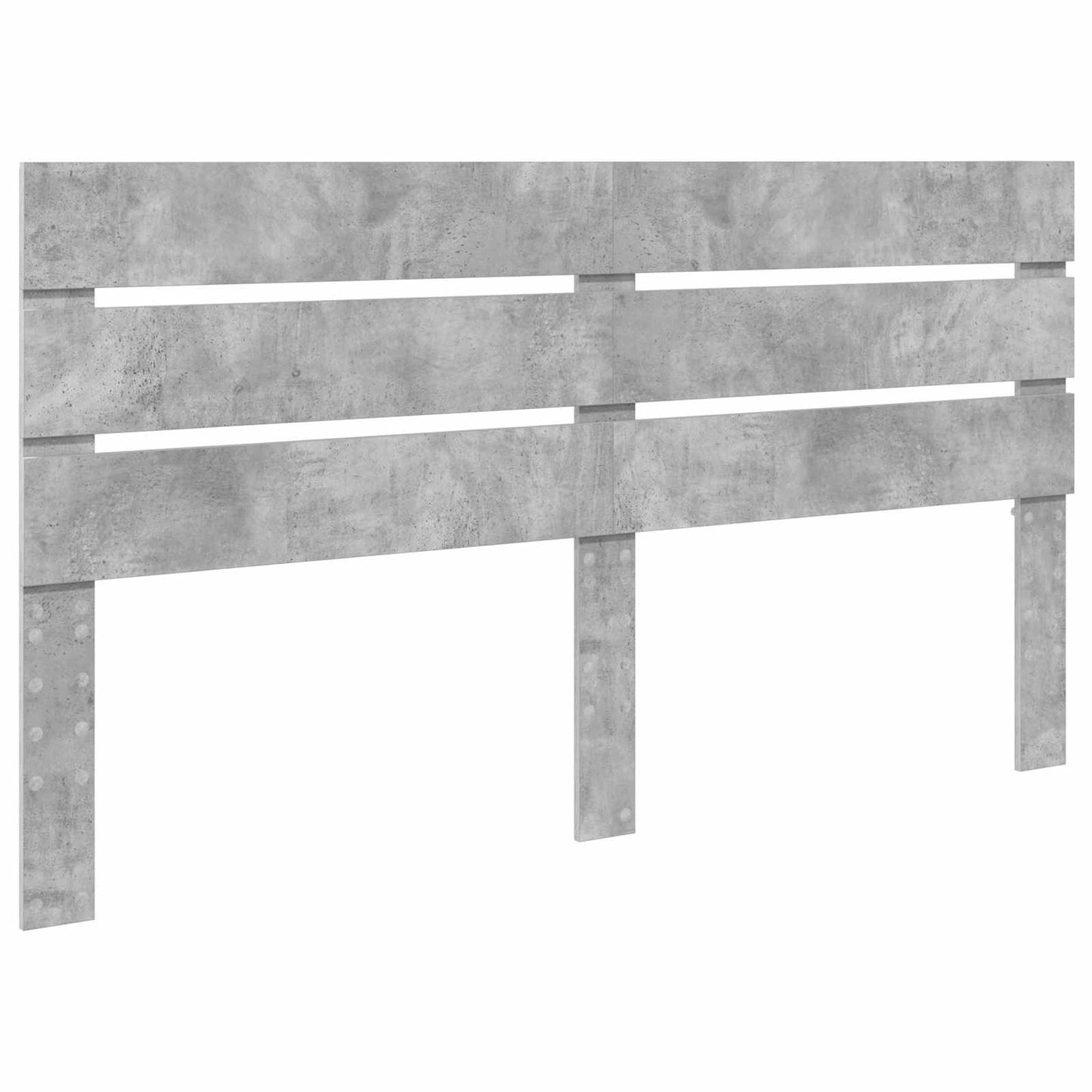 vidaXL Σκελετός Κρεβατιού Σκυρόδεμα Γκρι 180 x 200 cm Μηχανήματος Ξύλο