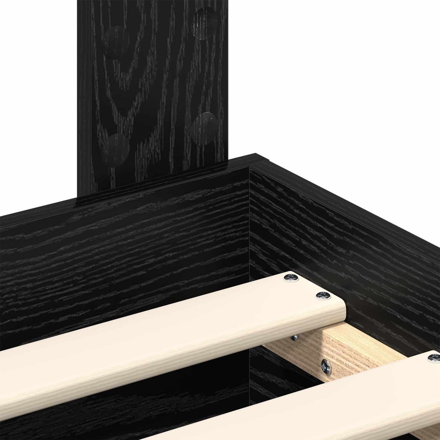 vidaXL Σκελετός Κρεβατιού Μαύρη Οξυά 120 x 190 cm Επεξεργασμένο Ξύλο
