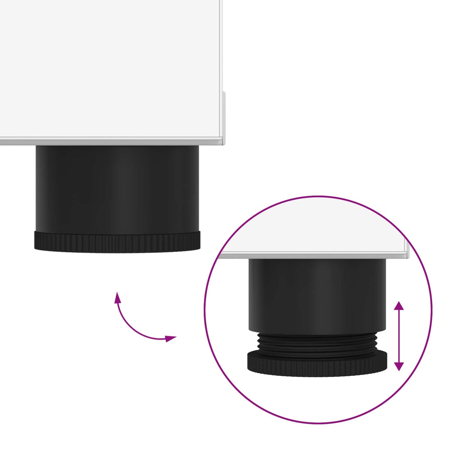 vidaXL Παγκάκι Χαλωρίου με μαξιλάρι Μονόχρωμο Λευκό 60 x 38 x 46 εκ