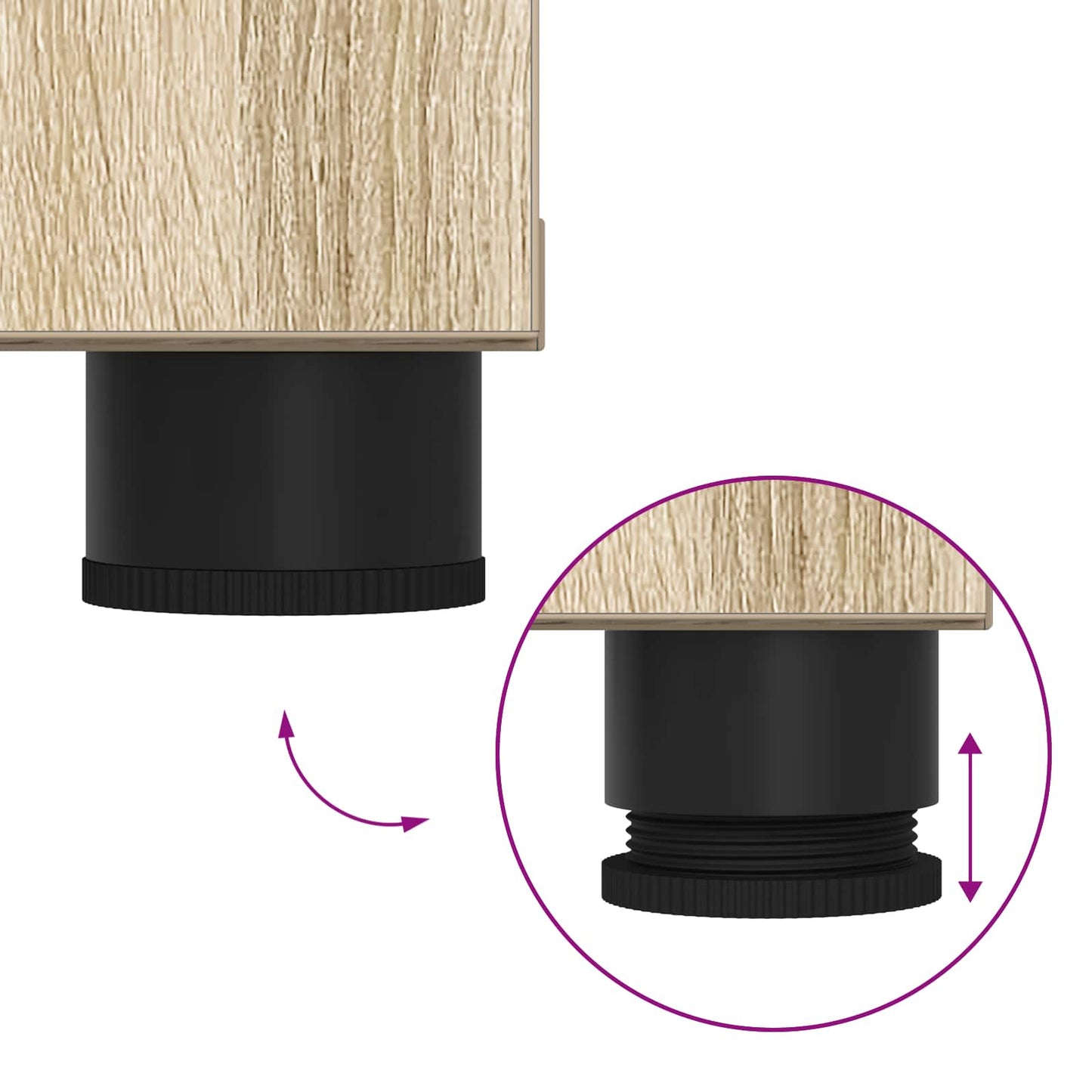 vidaXL Παγκάκι Χαλωρίου με μαξιλάρι Δρύς Sonoma 100 x 38 x 46 εκ