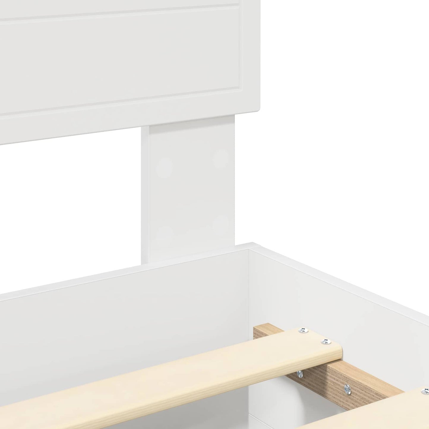 vidaXL Σκελετός Κρεβατιού Λευκό 140 x 190 cm Επεξεργασμένο ξύλο