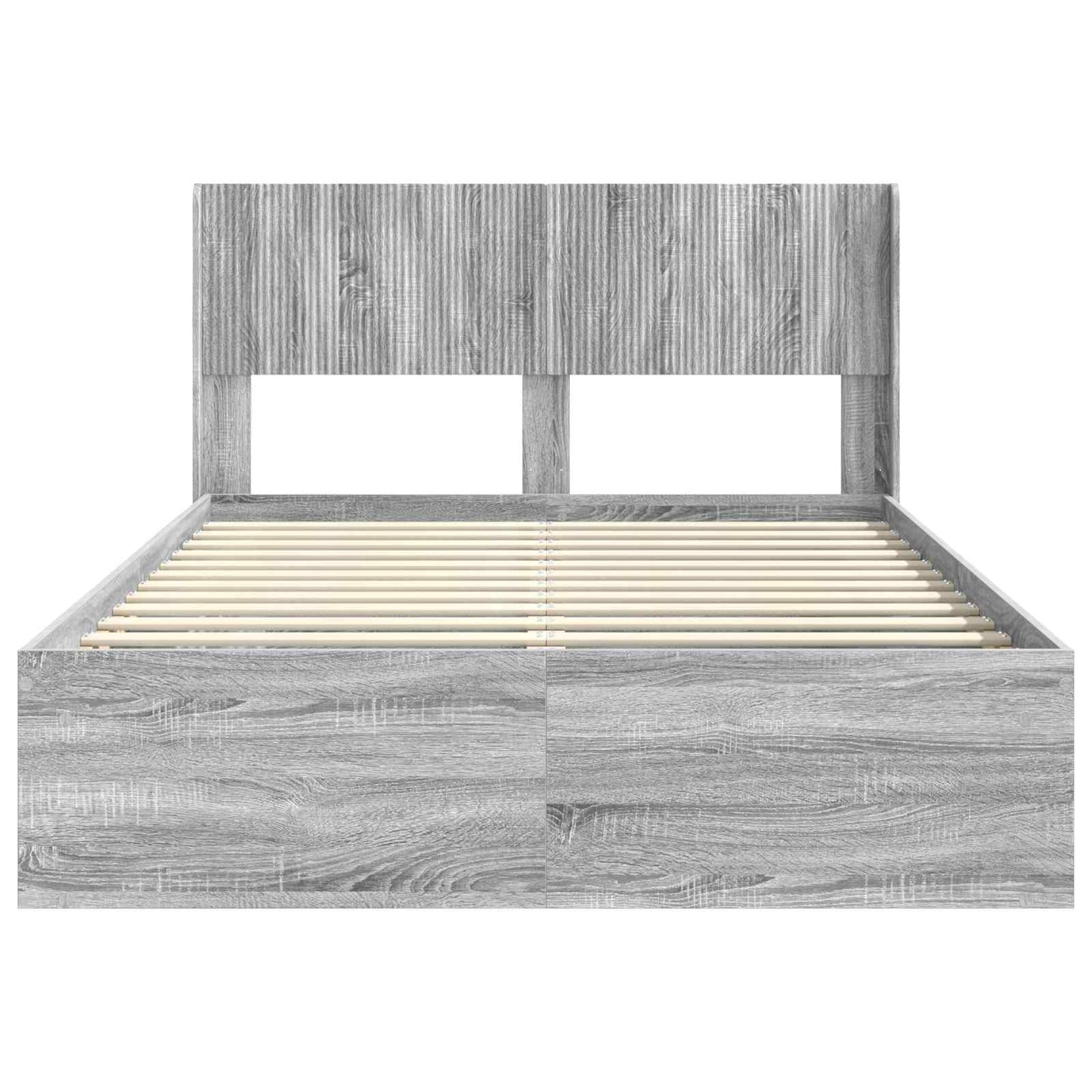vidaXL Καλάθι με αποθήκη και κεφαλάρι Γκρι Sonoma 135 x 190 cm
