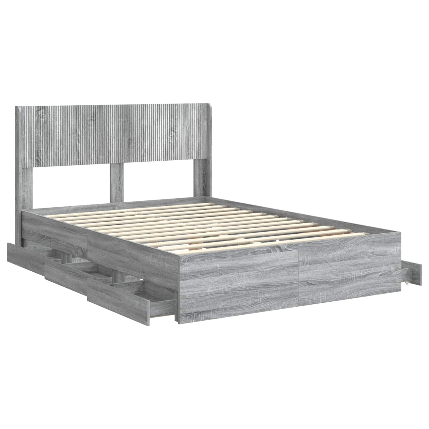 vidaXL Καλάθι με αποθήκη και κεφαλάρι Γκρι Sonoma 120 x 190 cm