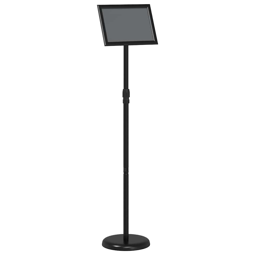 vidaXL Εκθεσιακές Οθόνες Μαύρο 25 x 25 x 125 εκ Αλουμίνιο