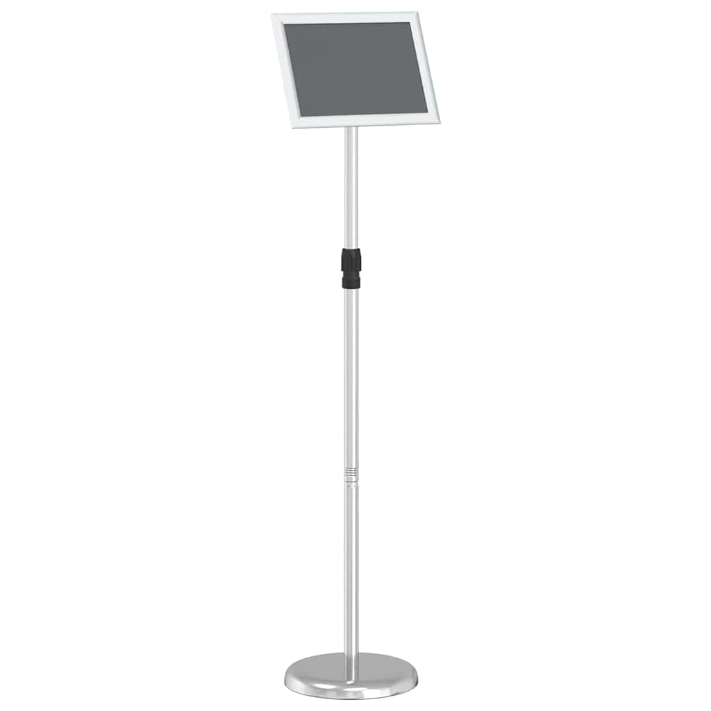 vidaXL Εκθεσιακές Οθόνες Ασημί 25 x 25 x 125 εκ Αλουμίνιο