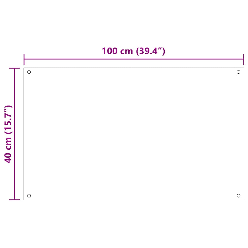 vidaXL Πλάτη κουζίνας 2 τμχ. Λευκό 100 x 40 cm σκληρυμένο γυαλί