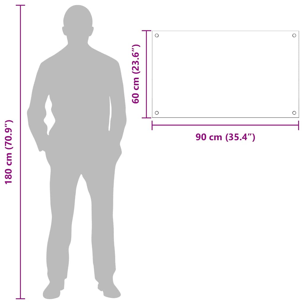 vidaXL Πίσω Πάνελ Κουζίνας 2 pcs Ανοιχτό γκρι 90 x 60 cm