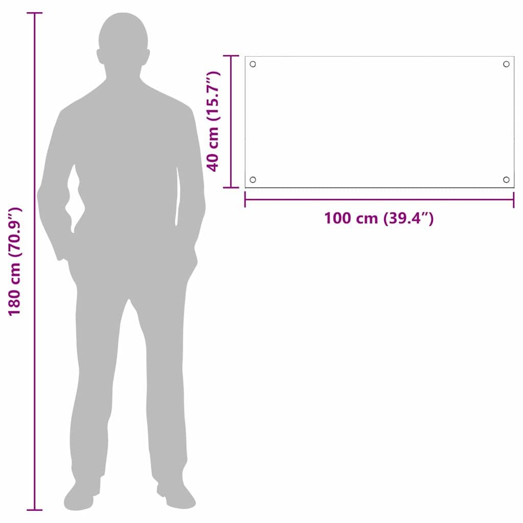 vidaXL Πίσω Πάνελ Κουζίνας 2 pcs Ανοιχτό γκρι 100 x 40 cm