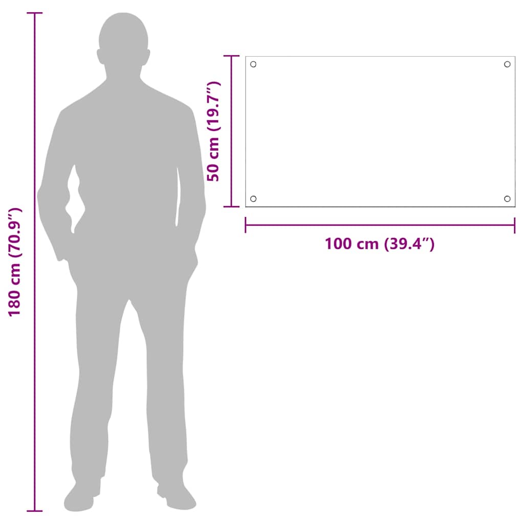 vidaXL Πίσω Πάνελ Κουζίνας 2 pcs Ανοιχτό γκρι 100 x 50 cm