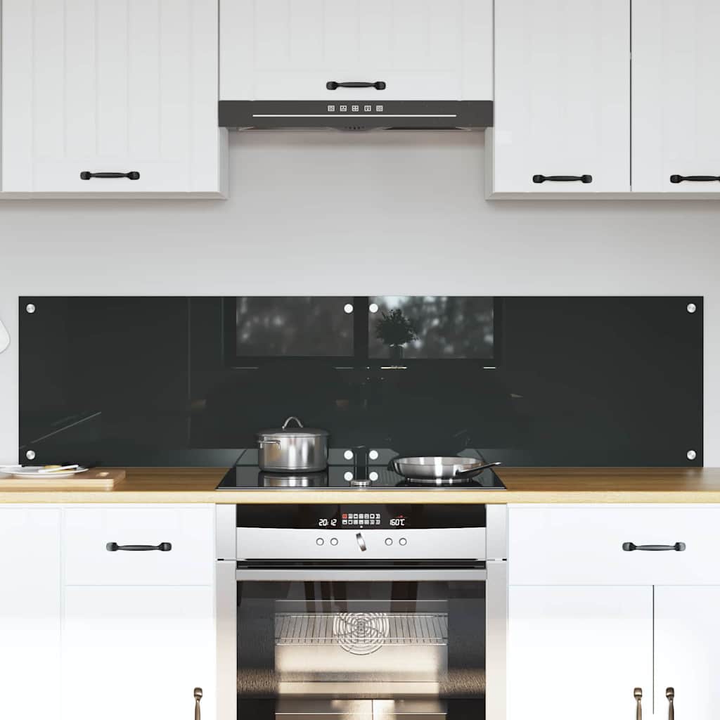 vidaXL Πίσω Πάνελ Κουζίνας 2 pcs Σκούρο Γκρι 80 x 40 cm