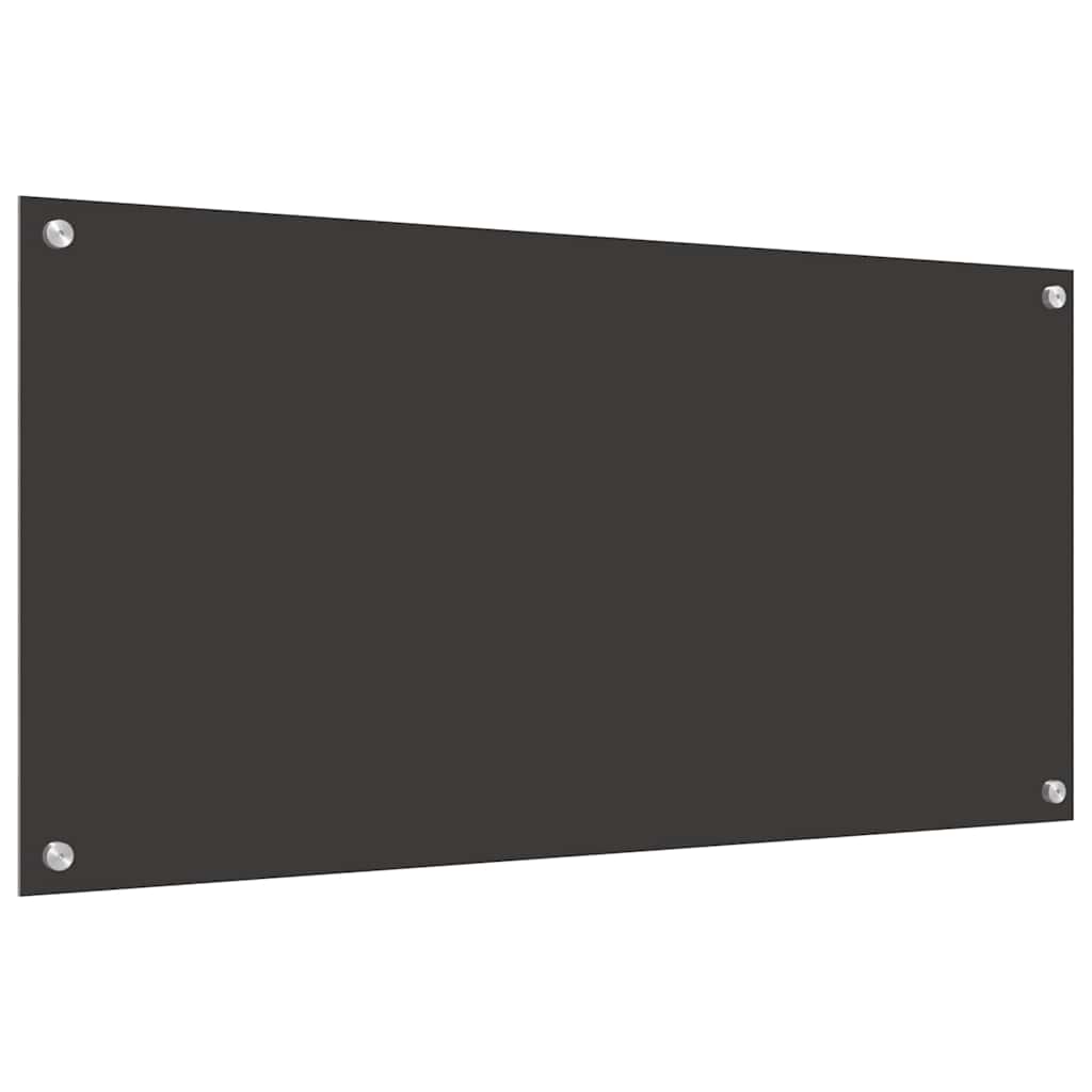 vidaXL Πίσω Πάνελ Κουζίνας 2 pcs Σκούρο Γκρι 100 x 50 cm