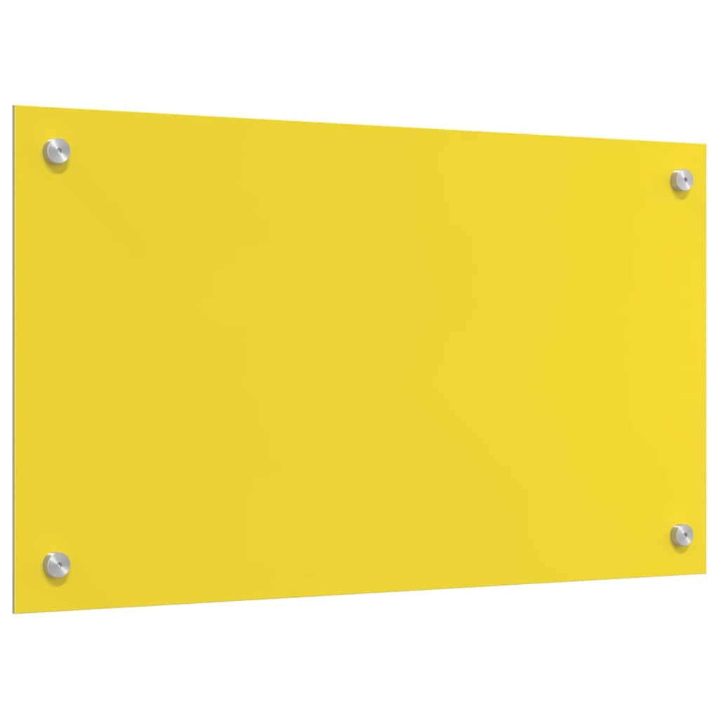 vidaXL Πίσω Πάνελ Κουζίνας 2 pcs Κίτρινο 70 x 40 cm σκληρυμένο γυαλί