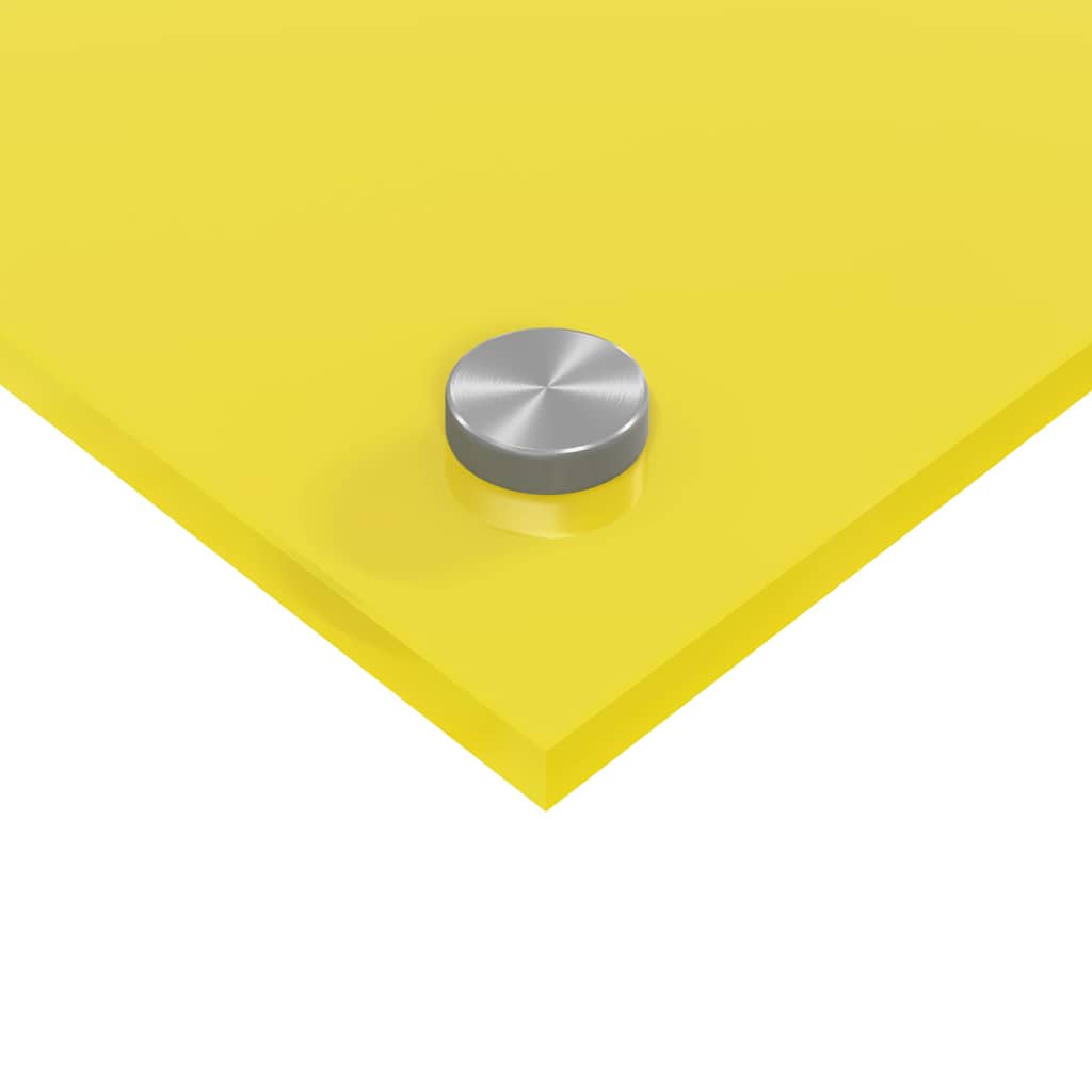vidaXL Πίσω Πάνελ Κουζίνας 2 pcs Κίτρινο 80 x 50 cm σκληρυμένο γυαλί