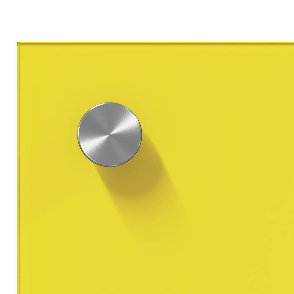 vidaXL Πίσω Πάνελ Κουζίνας 2 pcs Κίτρινο 90 x 50 cm σκληρυμένο γυαλί