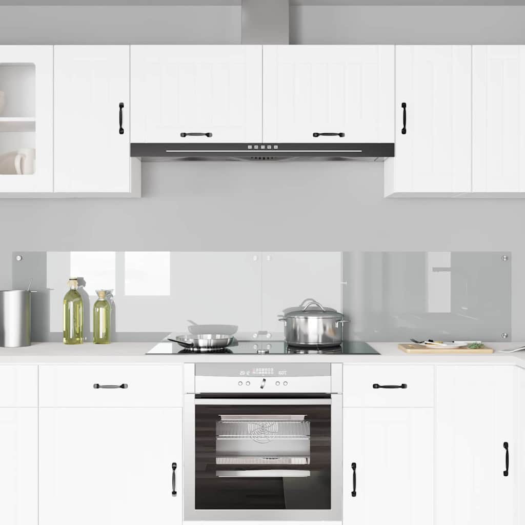 vidaXL Πίσω Πάνελ Κουζίνας 2 pcs Διαφανές 110 x 40 cm σκληρυμένο γυαλί