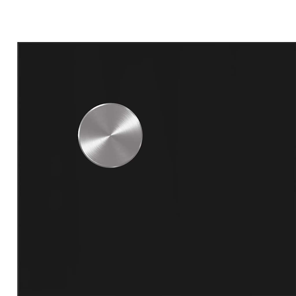 vidaXL Πίσω Πάνελ Κουζίνας 2 pcs Μαύρο 110 x 60 cm σκληρυμένο γυαλί