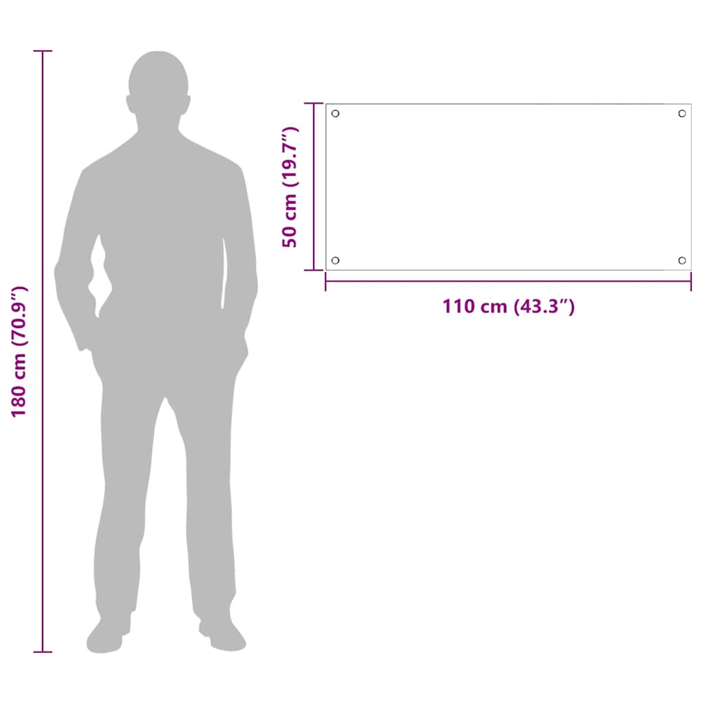 vidaXL Πίσω Πάνελ Κουζίνας 2 pcs Ανοιχτό γκρι 110 x 50 cm