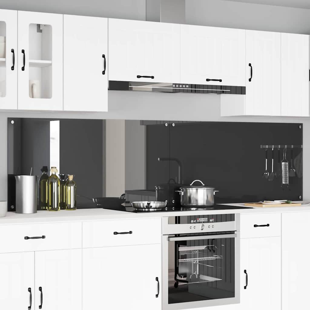 vidaXL Πίσω Πάνελ Κουζίνας 2 pcs Σκούρο Γκρι 120 x 60 cm