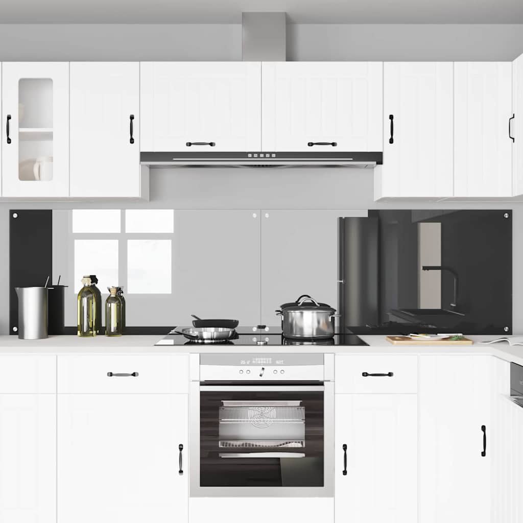 vidaXL Πίσω Πάνελ Κουζίνας 2 pcs Σκούρο Γκρι 120 x 60 cm