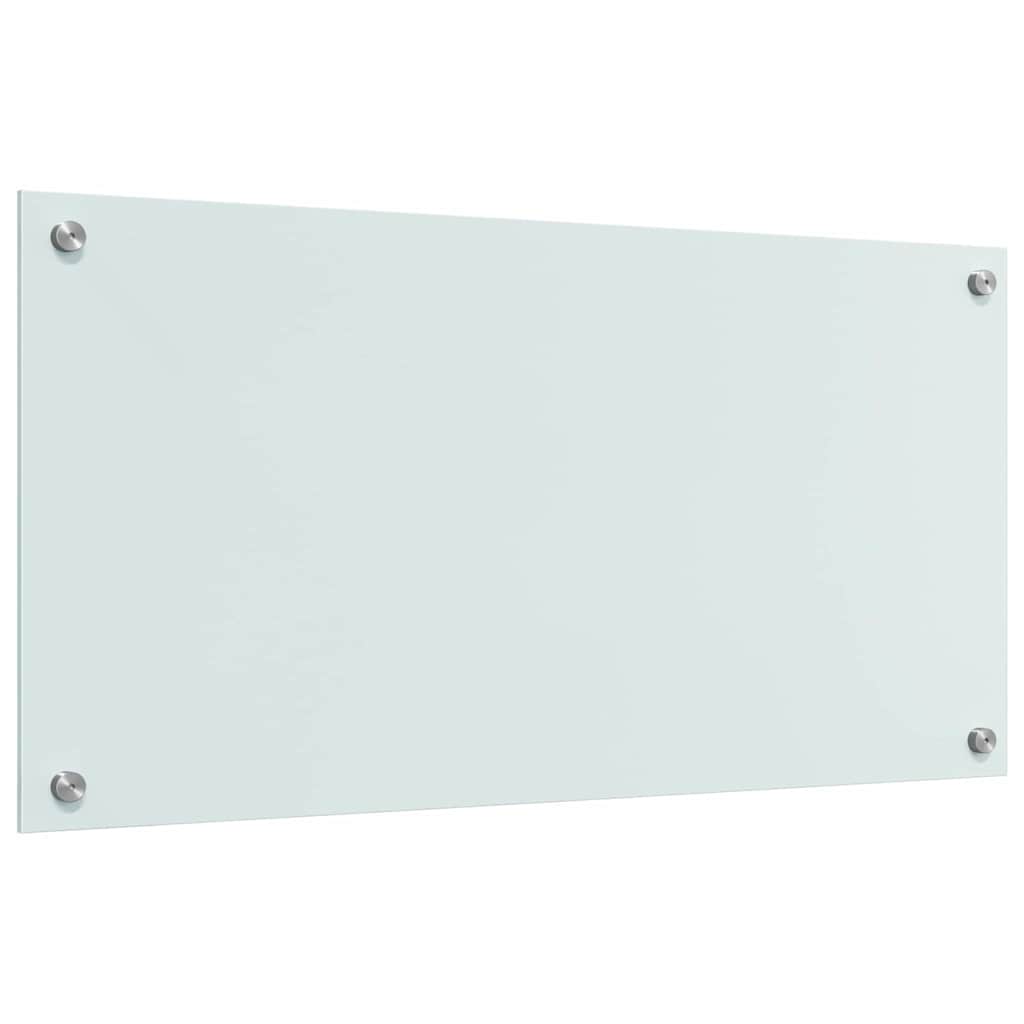 vidaXL Πίσω Πάνελ Κουζίνας Λευκό 80 x 40 x 0.8 εκ. σκληρυμένο γυαλί
