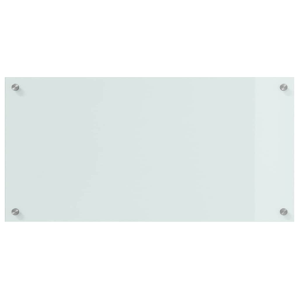 vidaXL Πίσω Πάνελ Κουζίνας Λευκό 80 x 40 x 0.8 εκ. σκληρυμένο γυαλί