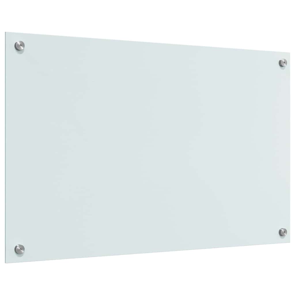vidaXL Πίσω Πάνελ Κουζίνας Λευκό 80 x 50 x 0.8 εκ. σκληρυμένο γυαλί