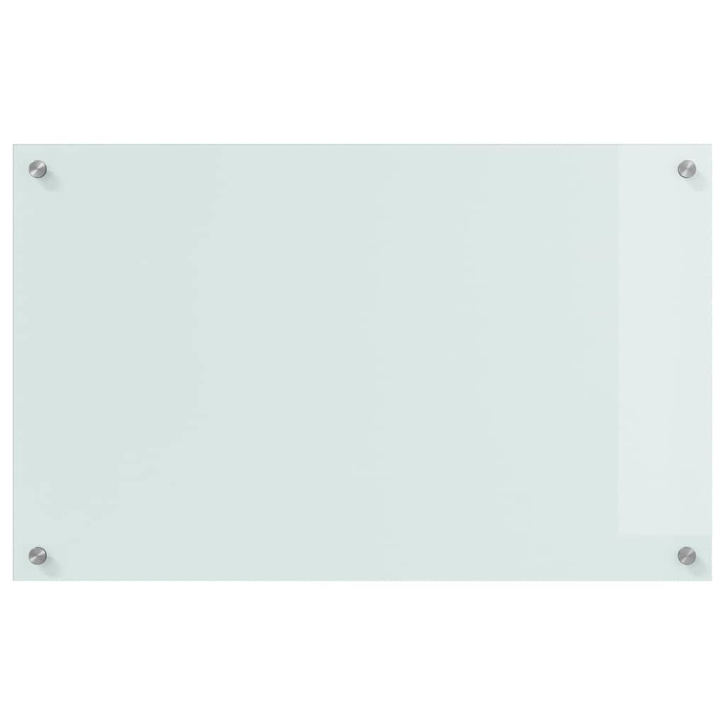 vidaXL Πίσω Πάνελ Κουζίνας Λευκό 80 x 50 x 0.8 εκ. σκληρυμένο γυαλί