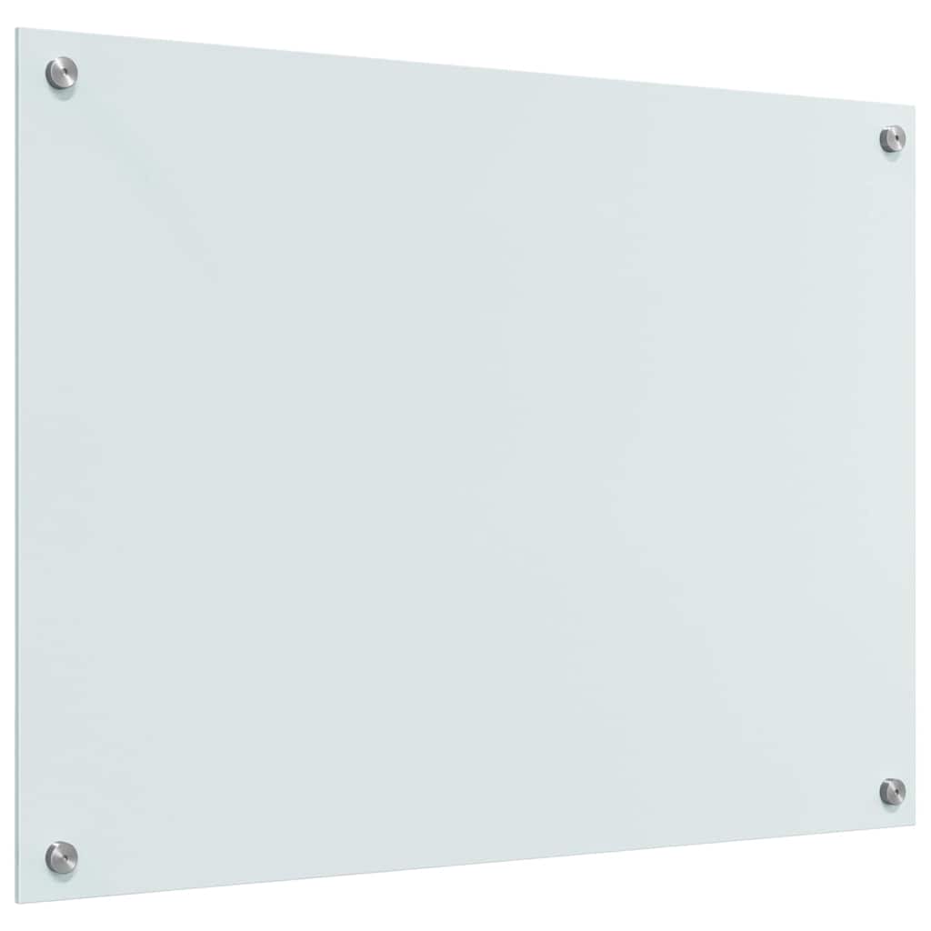 vidaXL Πίσω Πάνελ Κουζίνας Λευκό 80 x 60 x 0.8 εκ σκληρυμένο γυαλί