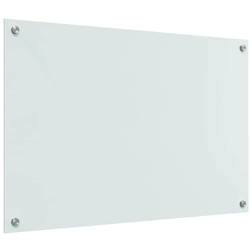 vidaXL Πίσω Πάνελ Κουζίνας Λευκό 90 x 60 x 0.8 εκ σκληρυμένο γυαλί